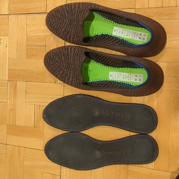 Rothy's loafers, twilight metallic, black and brown, size 7.5 - Picture 4 of 9